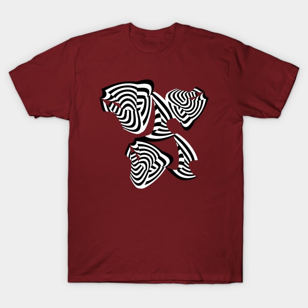 Abstract Zebra Pattern T-Shirt by JoanNinjaHen